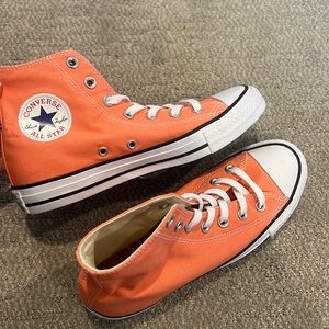 Orange/Peach converse all star